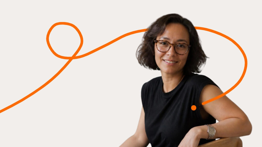 Janna de Cort met de oranje Funk-e draad